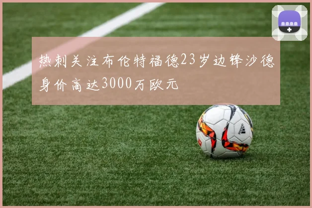 热刺关注布伦特福德23岁边锋沙德身价高达3000万欧元
